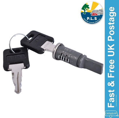 Replacement Door Lock Barrel & 2 Keys for Motorhome (A1058)