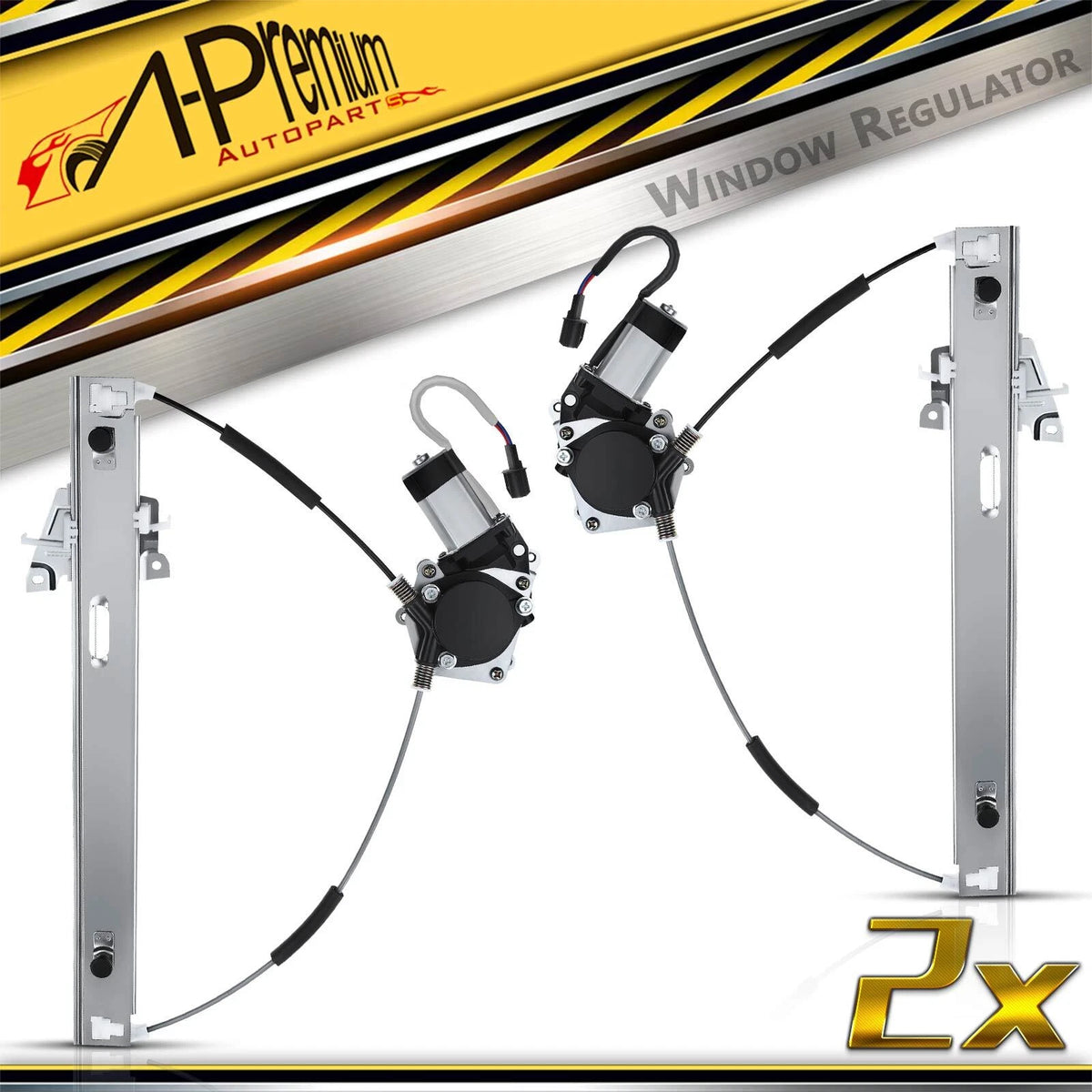Front Power Window Regulator w/ Motor for Ford Escape Mazda Tribute (2001–2012) - 8L8Z7823201A, AL8Z7823201A, ZZCA59560, ZZCA59560A, 751-296, 751-297