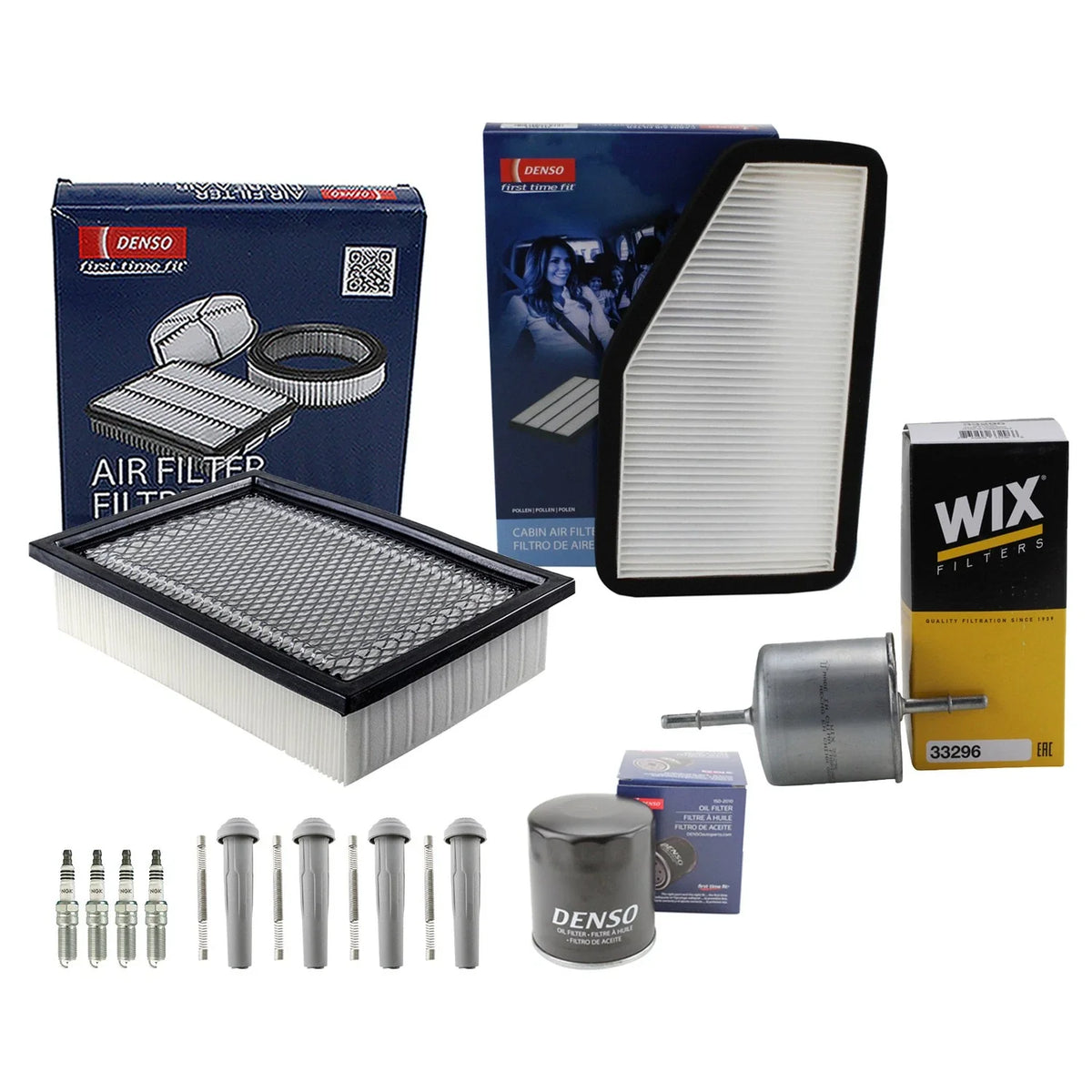Tune Up Kit with 4 NGK Spark Plugs & Boots for Ford Escape/Mariner/Tribute (2001–2012)