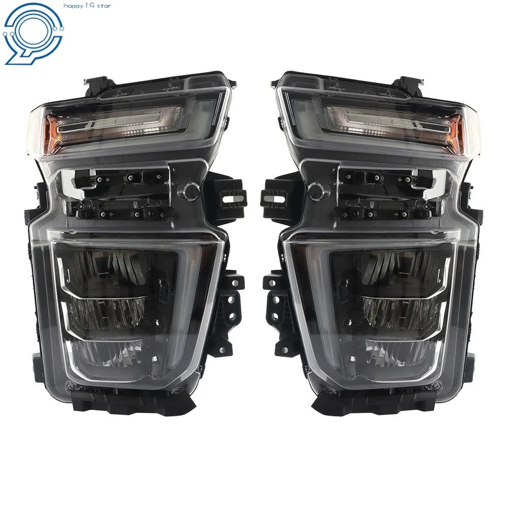 Pair LED Headlights for Chevy Silverado 2500HD (2020–2023)