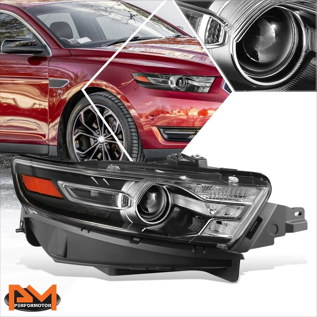 Right Side Projector Headlight Lamp for Ford Taurus (2013–2019)