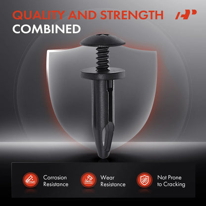 20x Push-Type Fasteners for Jeep Wrangler, Dodge Journey