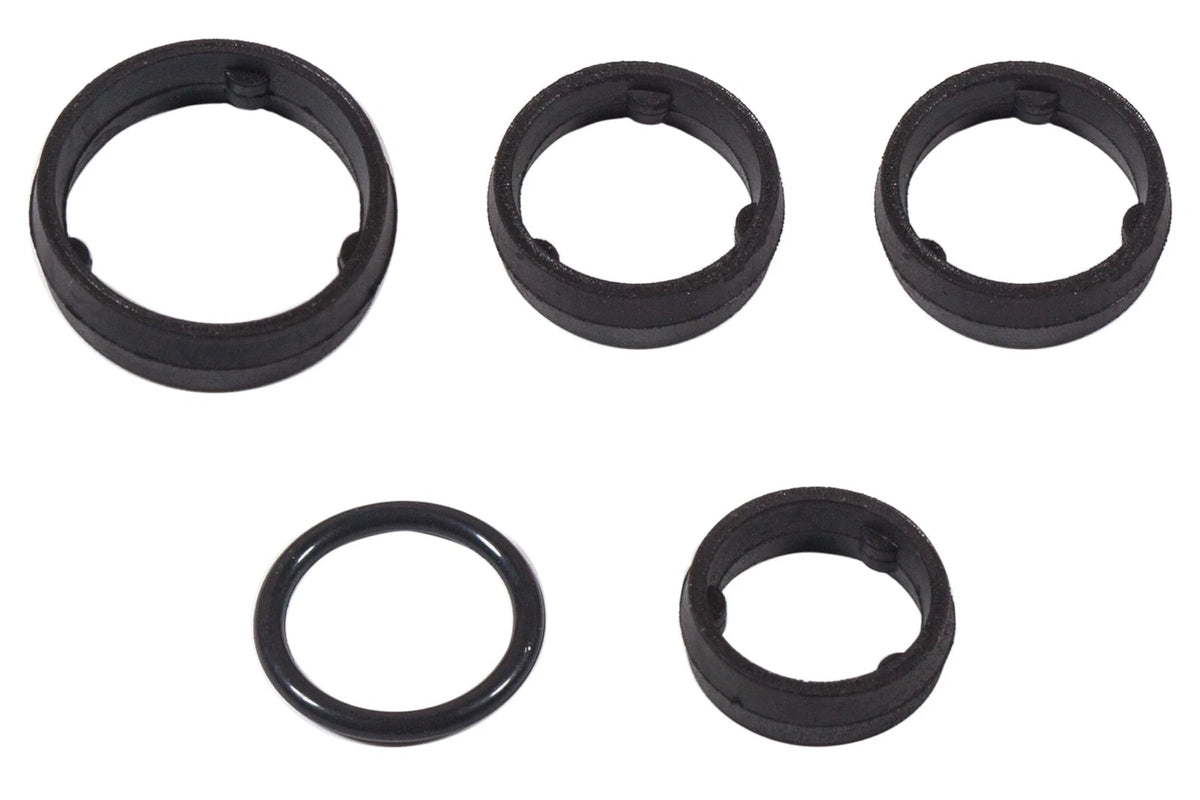 Set of 5 Engine Oil Filter Housing O Ring Seal Kit for