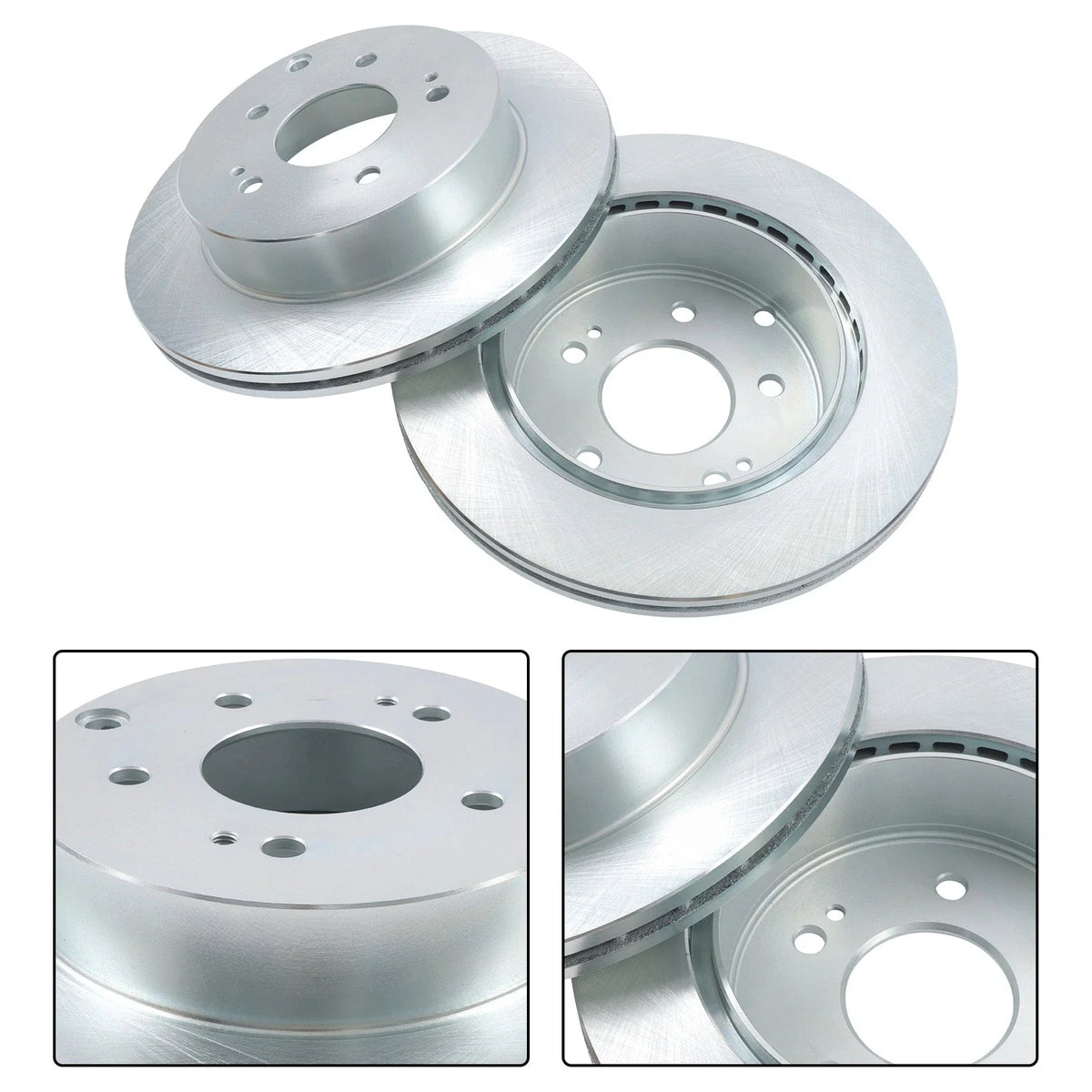 Rear Disc Brake Rotors + Brake Pads for Mitsubishi Eclipse (2006–2012) 12146072