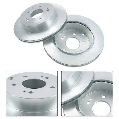 Rear Disc Brake Rotors + Brake Pads for Mitsubishi Eclipse (2006–2012) 12146072