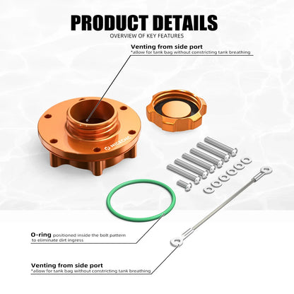 Fuel Filler Cap w/ Seal O-ring Kit for KTM 890 Adventure (2019–2023)