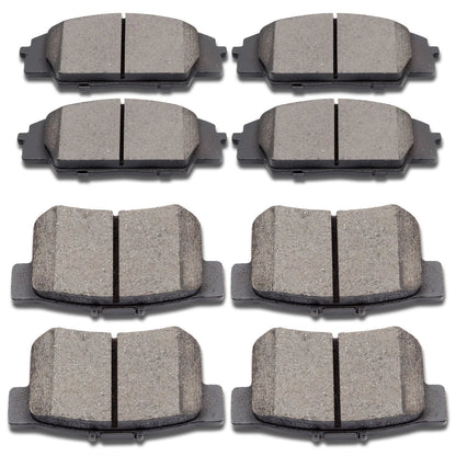 Set of 4 Ceramic Brake Pads for Acura RS, Honda Civic (2006–2011)