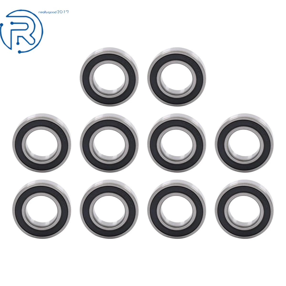 10Pcs 6005-2RS Ball Bearing for (25×47×12mm)