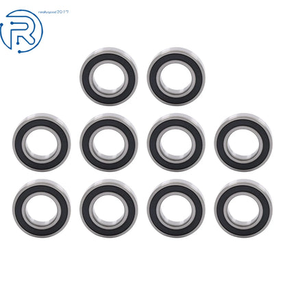 10Pcs 6005-2RS Ball Bearing for (25×47×12mm)