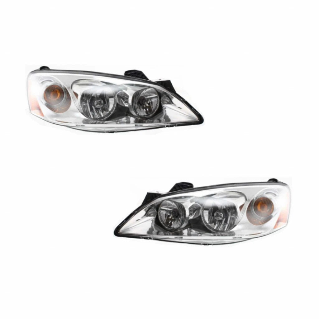 Headlight Assembly Pair for Pontiac G6 (2005–2010) LLX-PAIR-GM2502255C-CL360A70, GM2502255