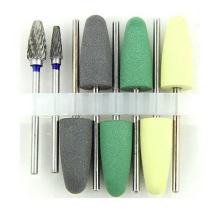 8pcs Acrylic Grinding Polishing Burr Holder for Rotary Polisher