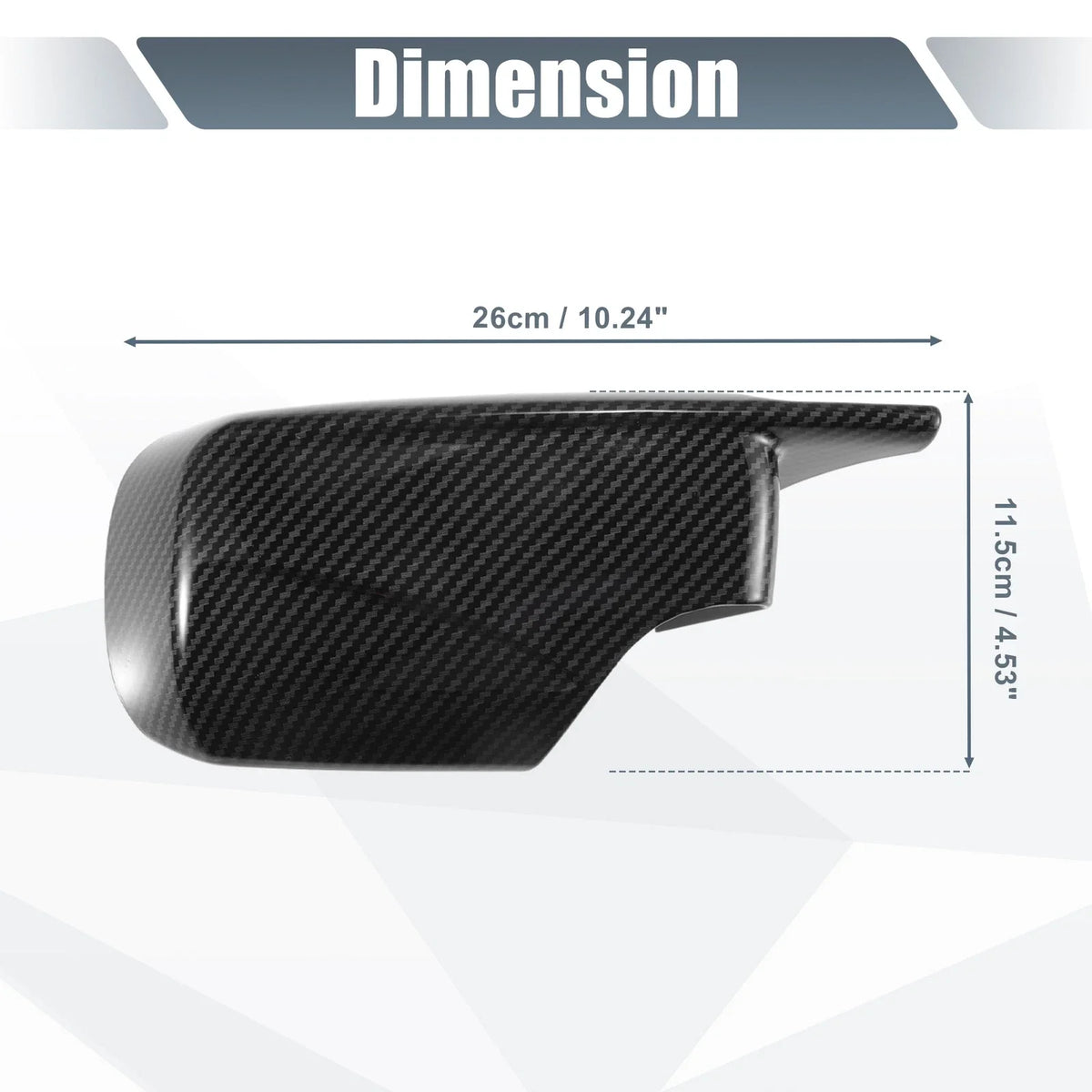 Carbon Fiber M4-Style Rearview Mirror Cover for BMW E39 E46 325i 328i (1998–2005)