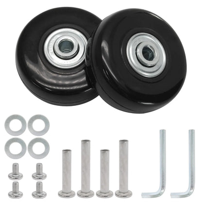 Luggage Wheels Replacement Set of 2 for Suitcase (45mm x 18mm)