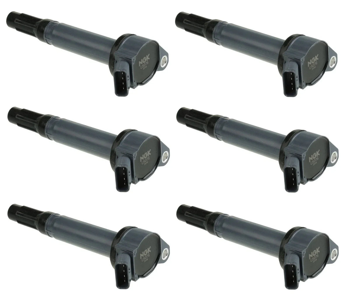 Set of 6 NGK Direct Ignition Coils for Lexus ES350 (2007–2012), Toyota Camry (2007–2011), RAV4 (2006–2012), Lotus Evora (2009–2014)