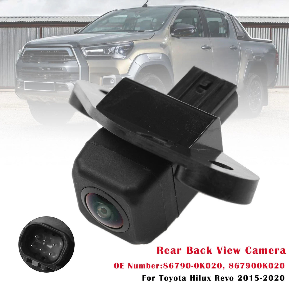 Rear Back View Camera for Toyota Hilux Revo (2015–2020) 86790-0K020