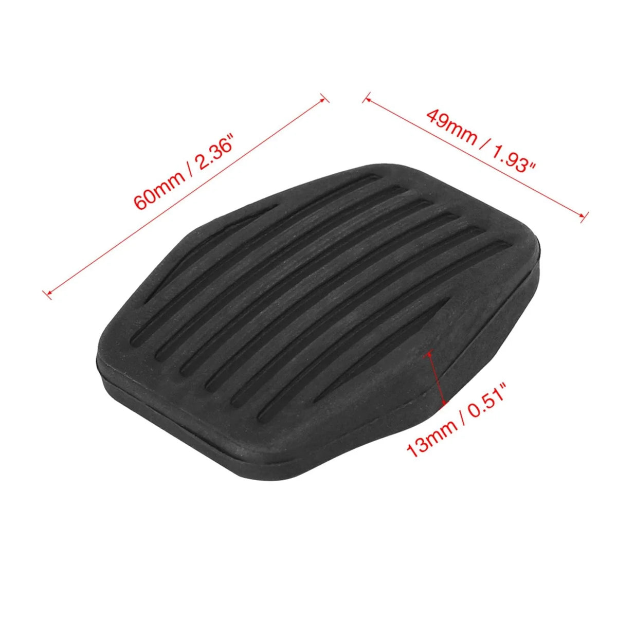 Rubber Brake Footrest Pedal Pad for Ford Focus MK2 (2005–2011)
