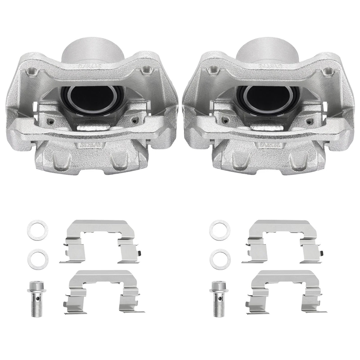 Set of 2 Front Brake Calipers w/ Bracket for Hyundai Sonata Kia Optima (2011–2016)