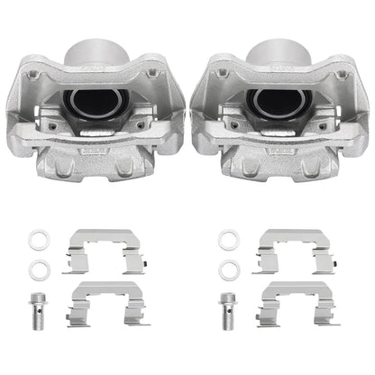 Set of 2 Front Brake Calipers w/ Bracket for Hyundai Sonata Kia Optima (2011–2016)