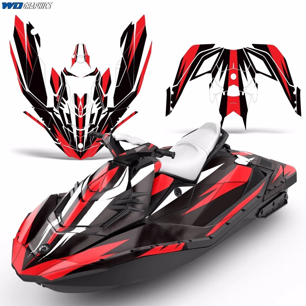 Jet Ski Graphics Decal for Sea-Doo Bombardier Spark 2 UP (2014–2016)