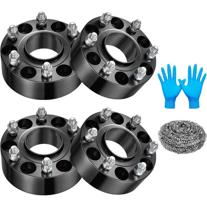 Set of 4 Hubcentric 2" Wheel Spacers for Chevy Silverado Tahoe GMC Sierra 1500 (2007–2023)