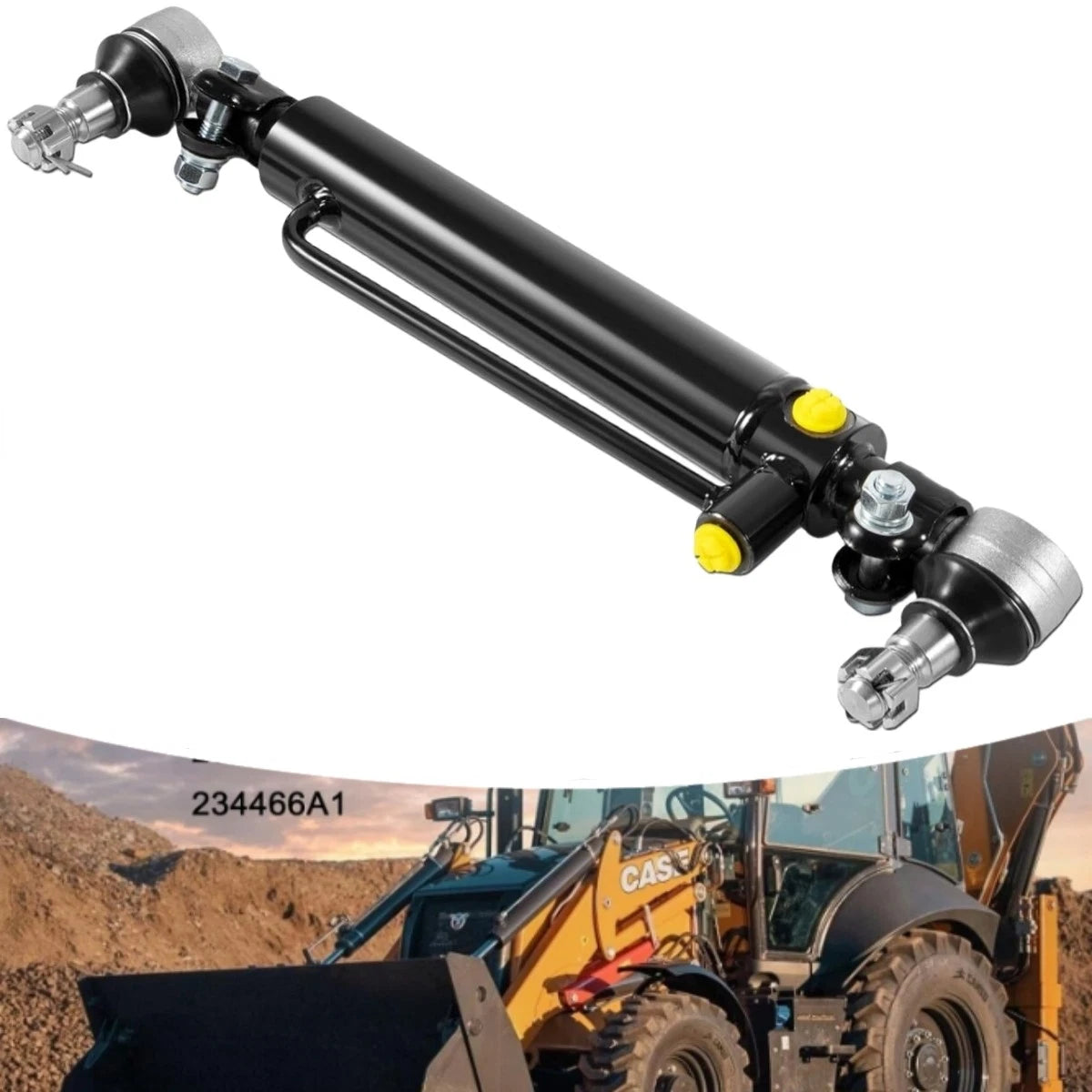 Power Steering Cylinder for Case Backhoe Loaders 480B
