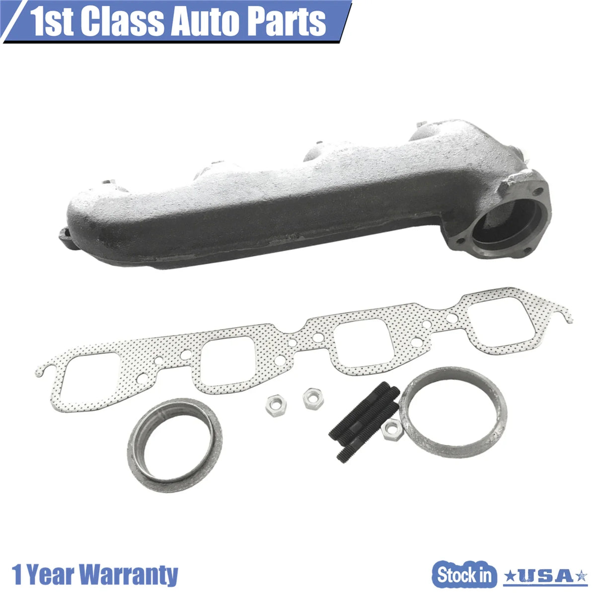 Left Exhaust Manifold for Chevrolet C10 C20 GMC C1500 C2500 (1970–1986)