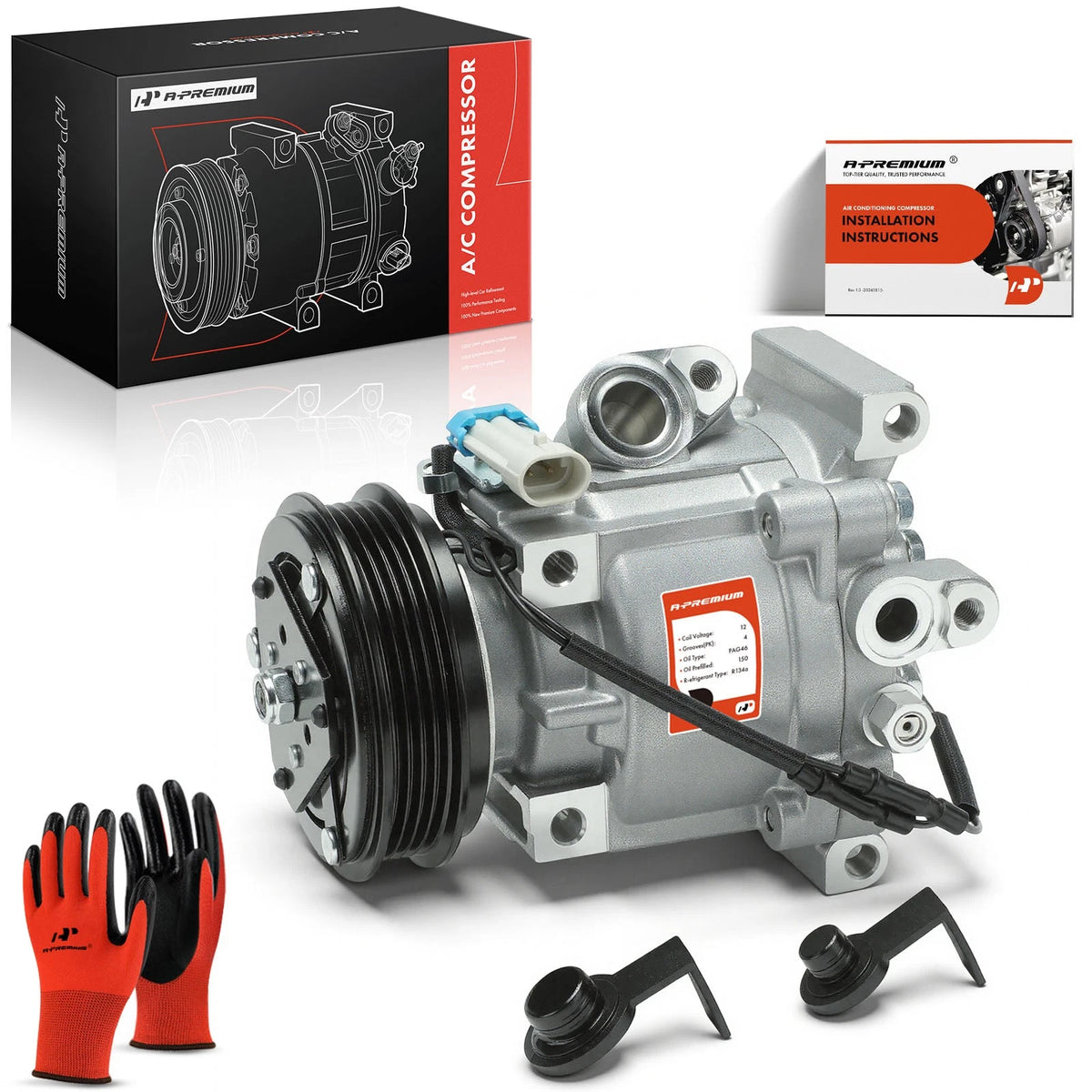 A/C Compressor with Clutch for Chevrolet Spark (2013–2014) CO29144AN, 42787366, 98453