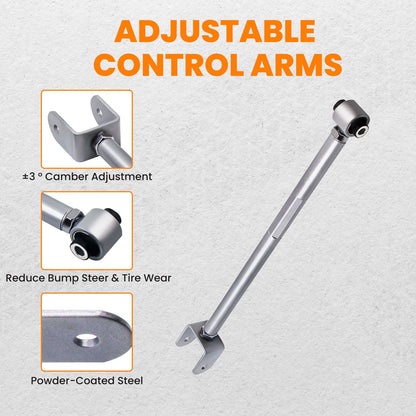 2X Rear Lower Control Arms Camber Kit for BMW E36 E46 (1995–2005)