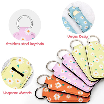40PCS Lip Balm Holder Keychains for Travel Gifts