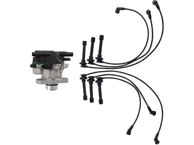 Set of 4 Ignition Distributor & Spark Plug Wires for Chrysler Cirrus (1995–2000) 23782HXDZ
