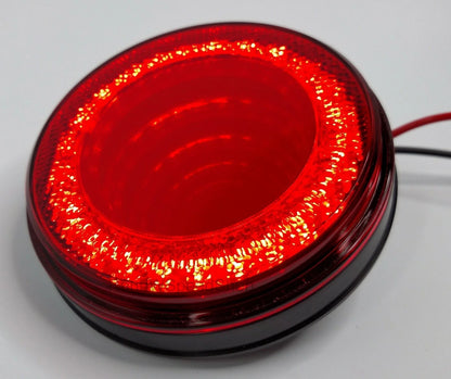 Stop Light Pair 4in Red LED Red Lens for Mitsubishi Mirage (2004–2012)
