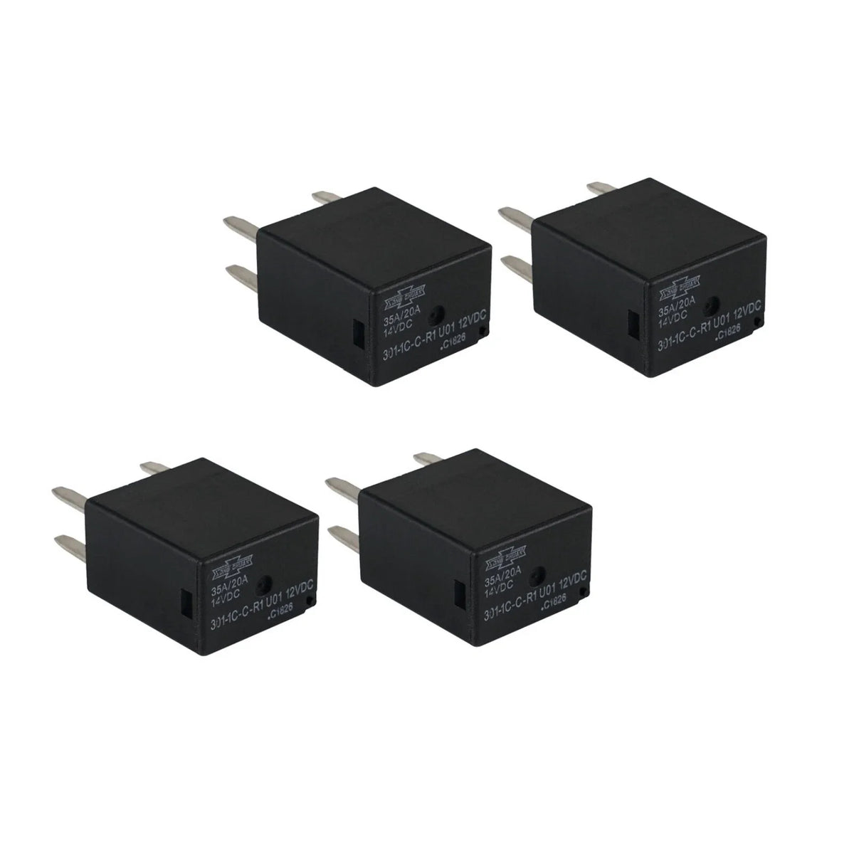 Set of 4 Relays 14V 35A/20A for Can-Am Outlander 400 450 500 570 650 800 850 1000