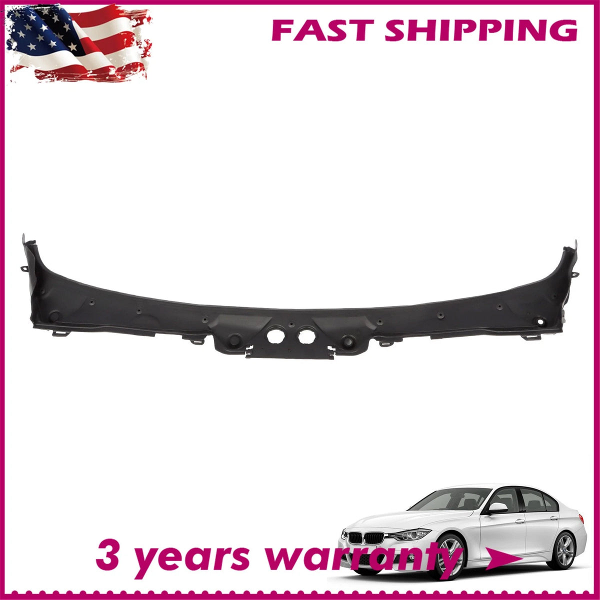 Front Windshield Wiper Cowl Cover for BMW 3 Series F30 (2012–2019) 51717258177, 5171 7258177