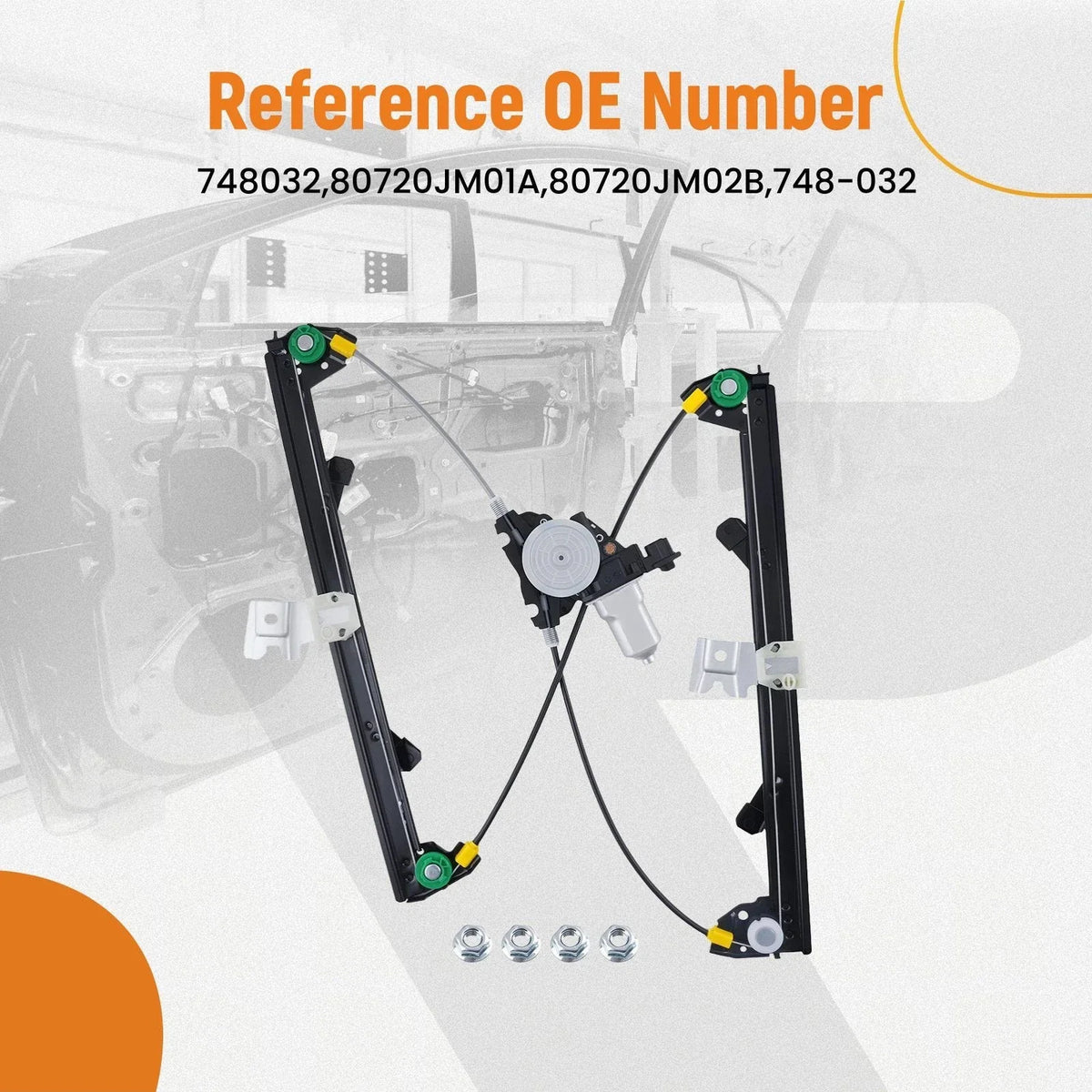Front Right Window Lifter for Nissan Rogue Select (2014–2015) 80720JM01A
