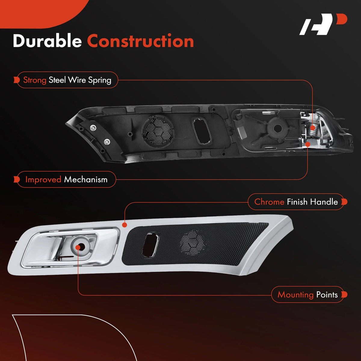 Front Left Interior Door Handle for Ford Explorer (2011–2015) BB5Z7822601HA, BB5Z7822601EB