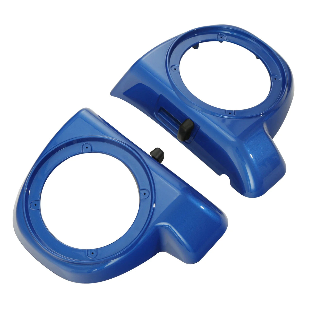 Lower Vented Fairing Speaker Pods for Harley Touring (2014–2024) Electric Blue