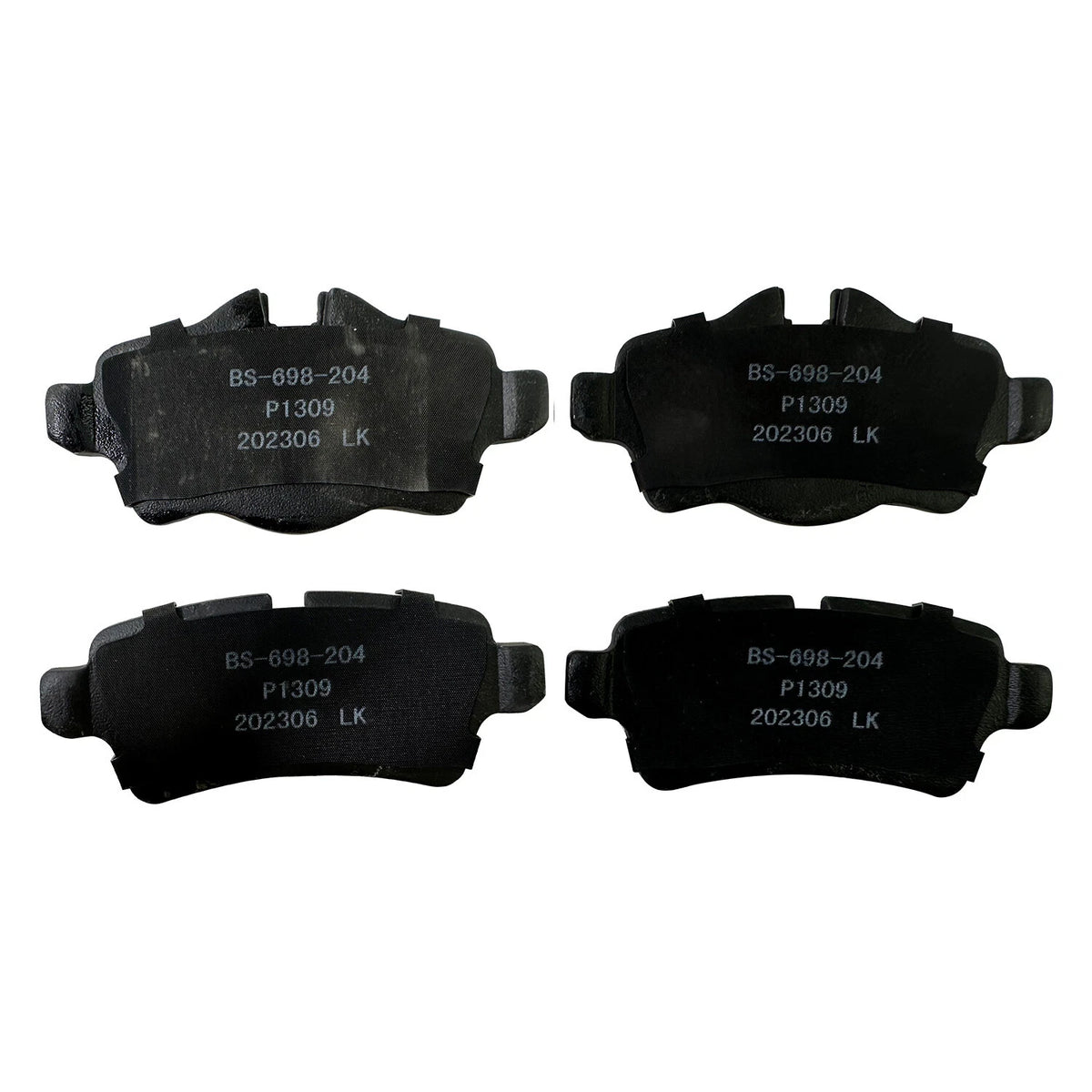 Set of 4 Rear Ceramic Brake Pads for Mini Cooper (2007–2015) P-1309, 1309