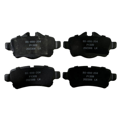 Set of 4 Rear Ceramic Brake Pads for Mini Cooper (2007–2015) P-1309, 1309