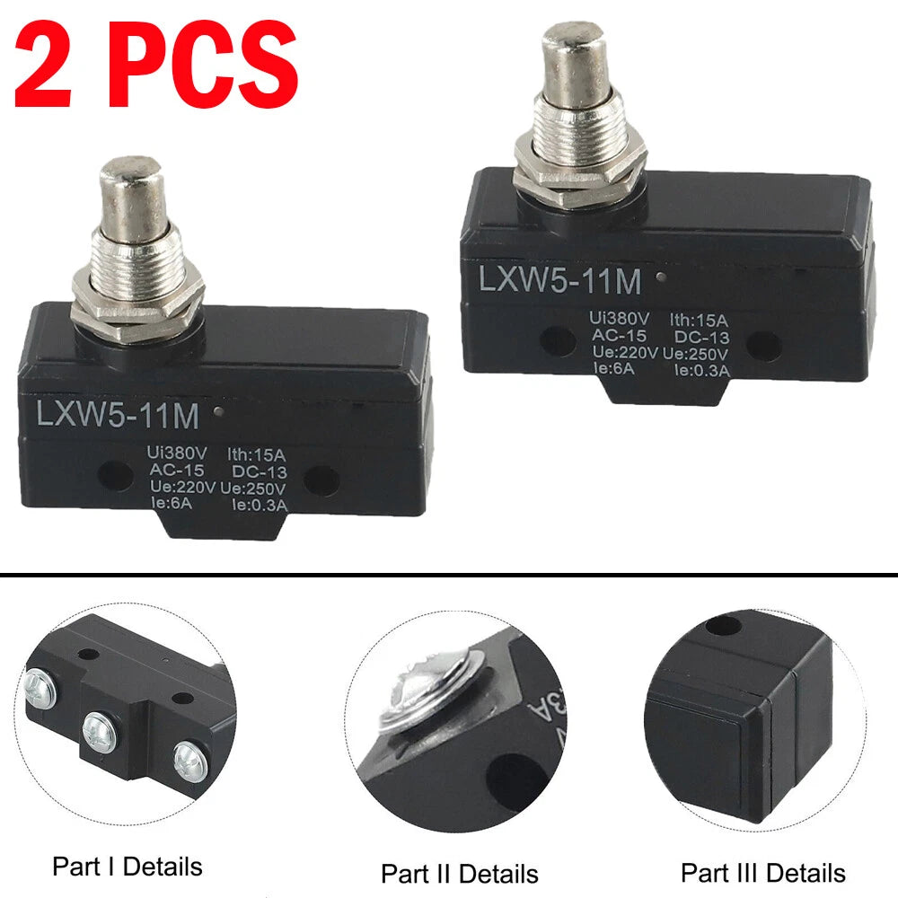 2X Micro Limit Travel Switch for AC 380V 15A