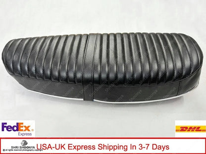 Double Seat Faux Leather Cover & Hard Foam Base for Yamaha RD350