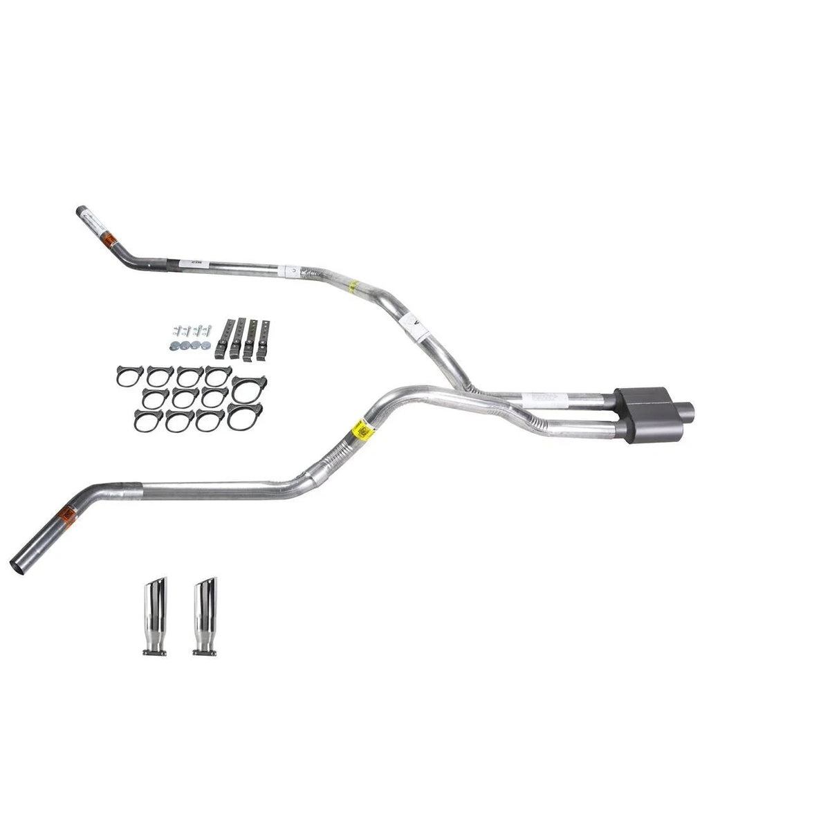 Dual Exhaust 2.5" Pipe & 1 Chamber Muffler for Silverado (2007–2013)