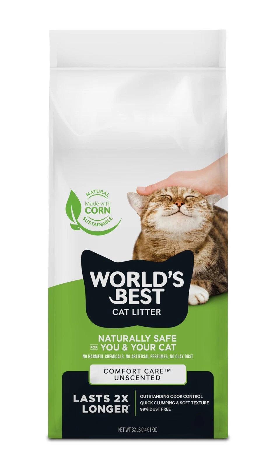 Comfort Care Unscented Cat Litter, 32-Pound
