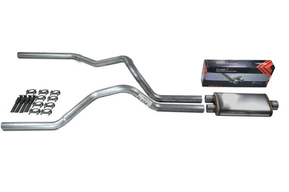 Dual Exhaust Kit for Ford F150 F250 (1987–1997) - Stainless Flow II Muffler