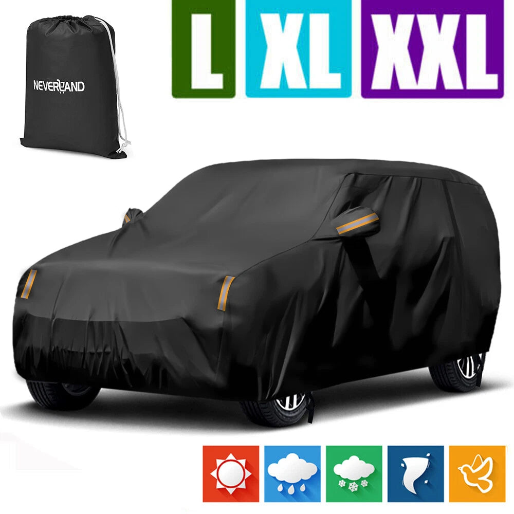 Full Car Cover for SUV (A52-22-Y-ALL) Waterproof UV Snow Dust Protection