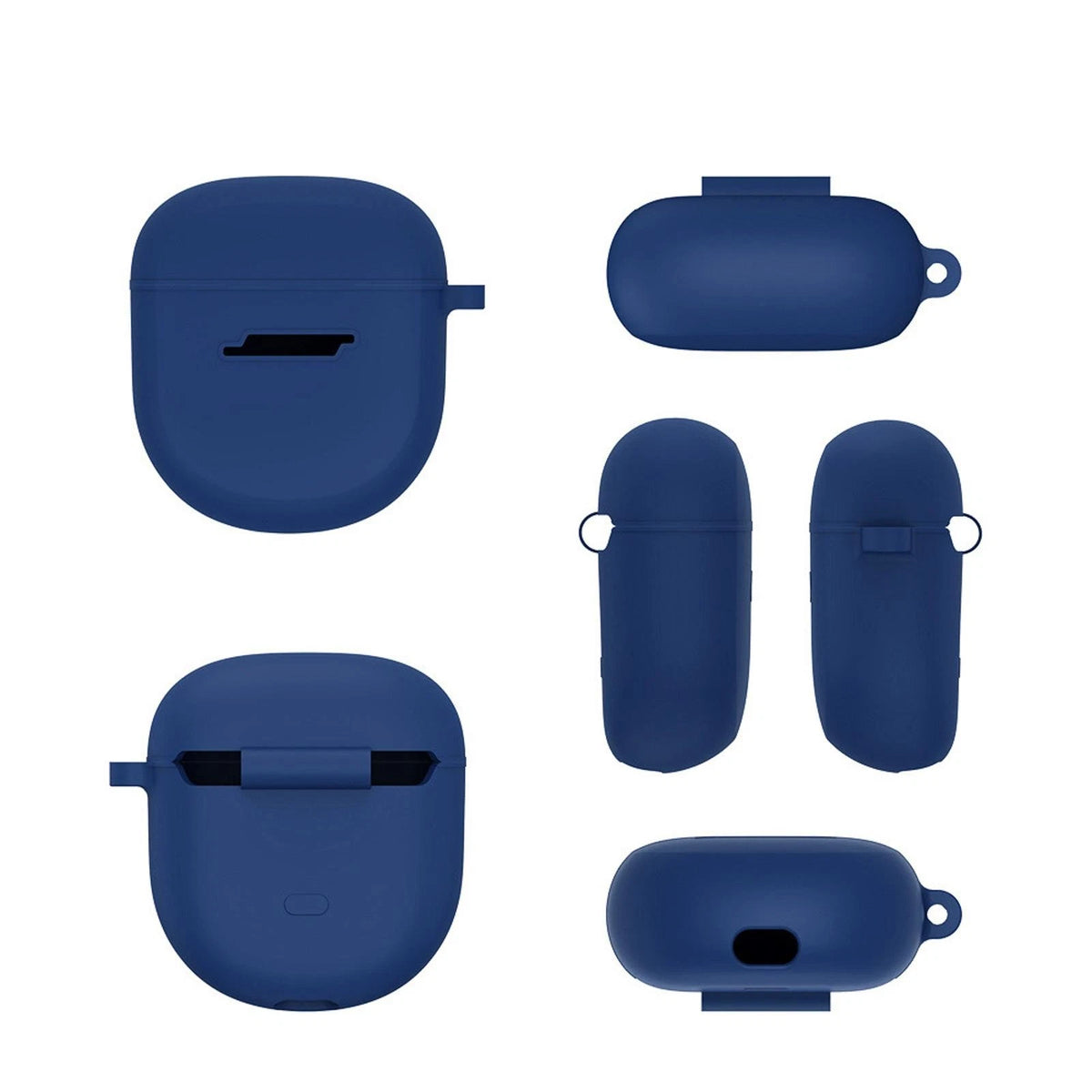 Blue Silicone Protective Cover Case Sleeve for Bose QuietComfort Earbuds II