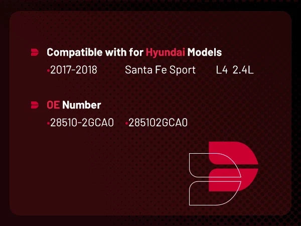 Catalytic Converter for Hyundai Santa Fe Sport 2017–2018 (2.4L)