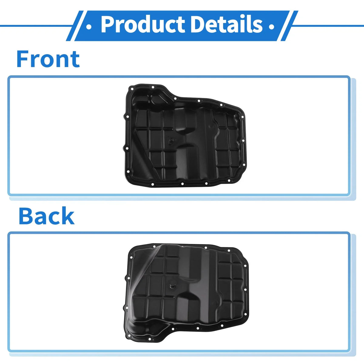 Engine Oil Pan for Jeep Grand Cherokee (2010–2013) 4736676AA Aluminum Black