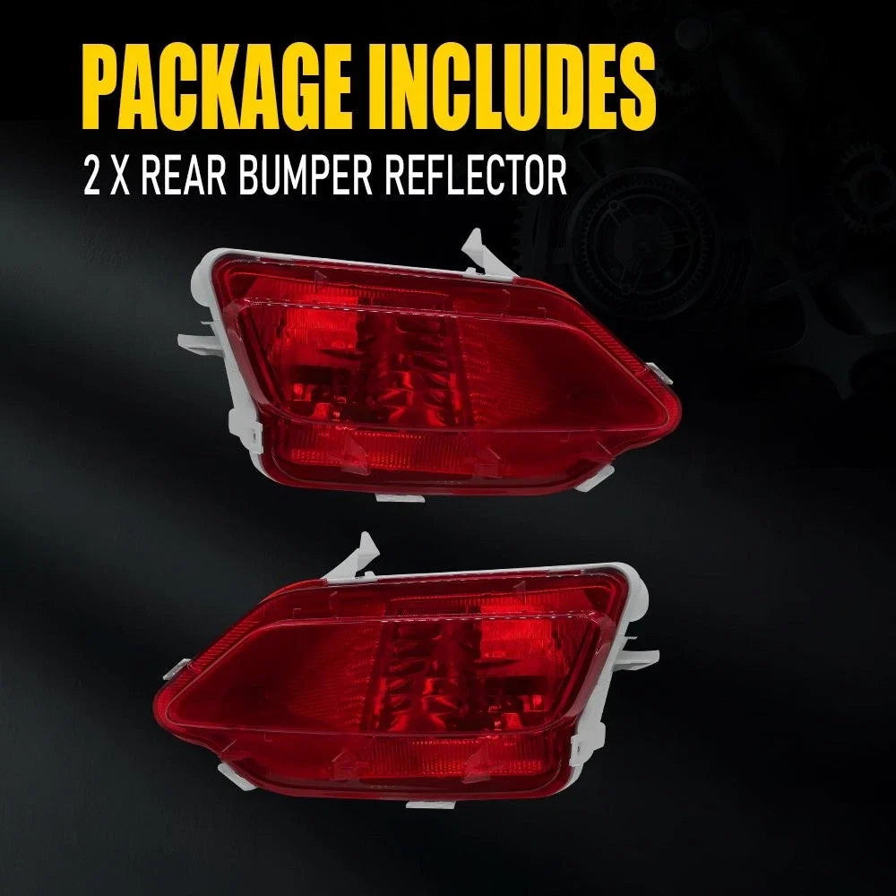 2X Rear Bumper Light Lamp Reflector for Toyota RAV4 (2013–2015)