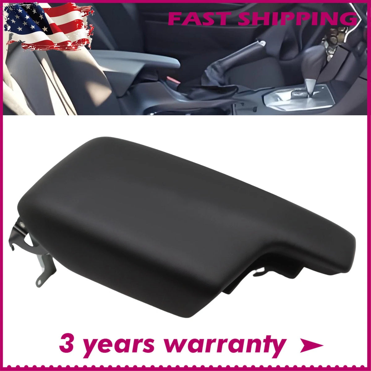 Center Console Lid Armrest Assembly for Crosstrek Impreza (2017–2023) 92114FL002VH, 92114FL000VH