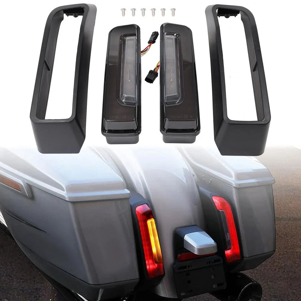 Smoked Rear Fender LED Saddlebag Side Light for Harley Street Road Glide (2024–2025)